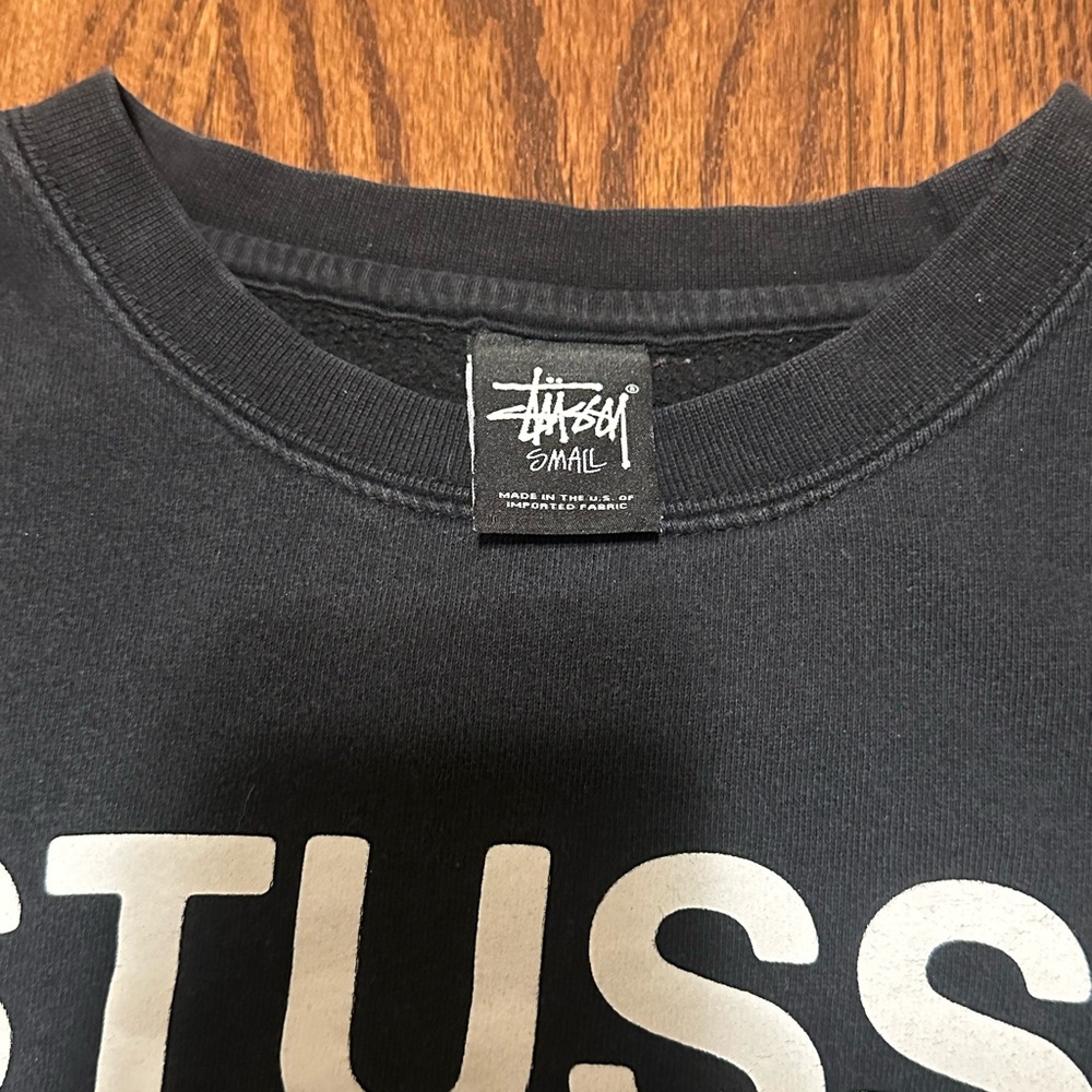 Black Stussy Crewneck Sweatshirt - Picture 5 of 5